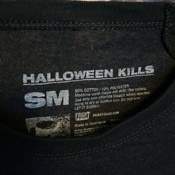 Fright Rags Halloween Kills baseball raglan tee shirt unisex small - Picture 4 of 8